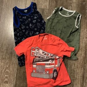 🌹Set of 3 shirts and tank tops size 5T